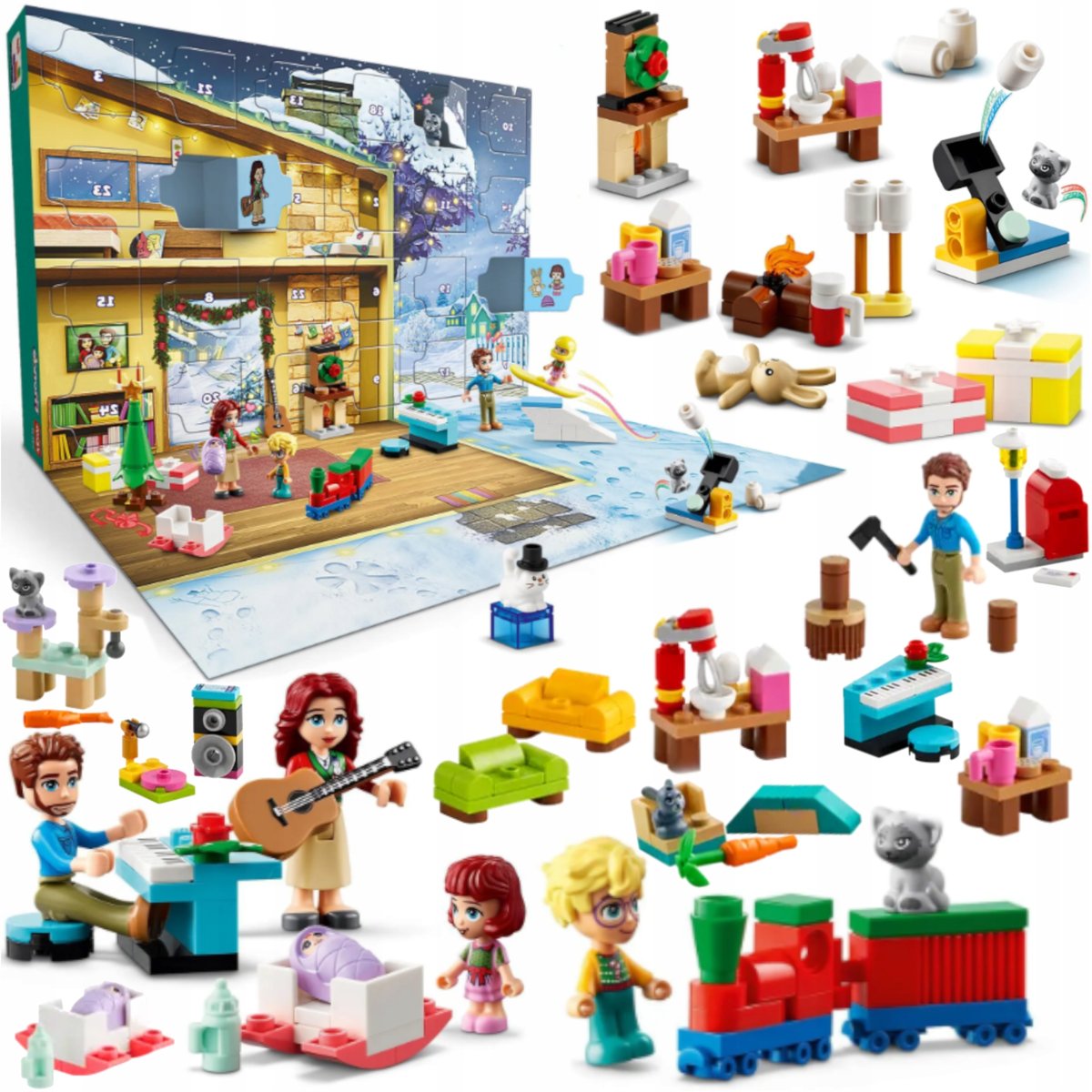 KLOCKI LEGO KALENDARZ ADWENTOWY KLOCKI FIGURKI 2024 ROK 272 ELEMENTY