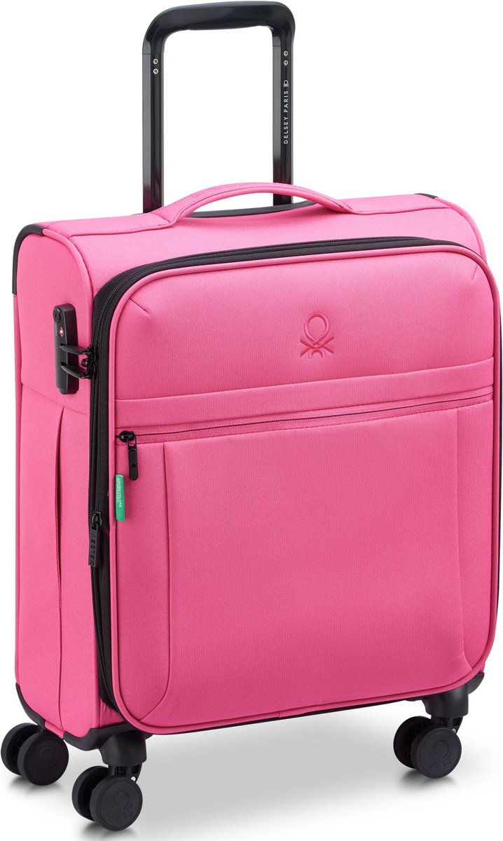 Walizka kabinowa Delsey Benetton BE 55 cm różowa