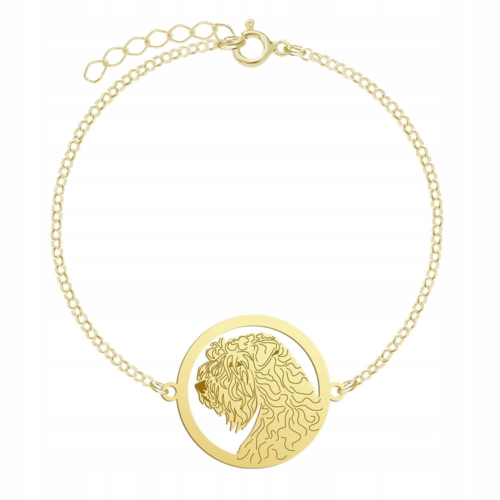 Bransoletka Złota z Irish Soft-coated Wheaten Terrier 925 Kobieta GRAWER