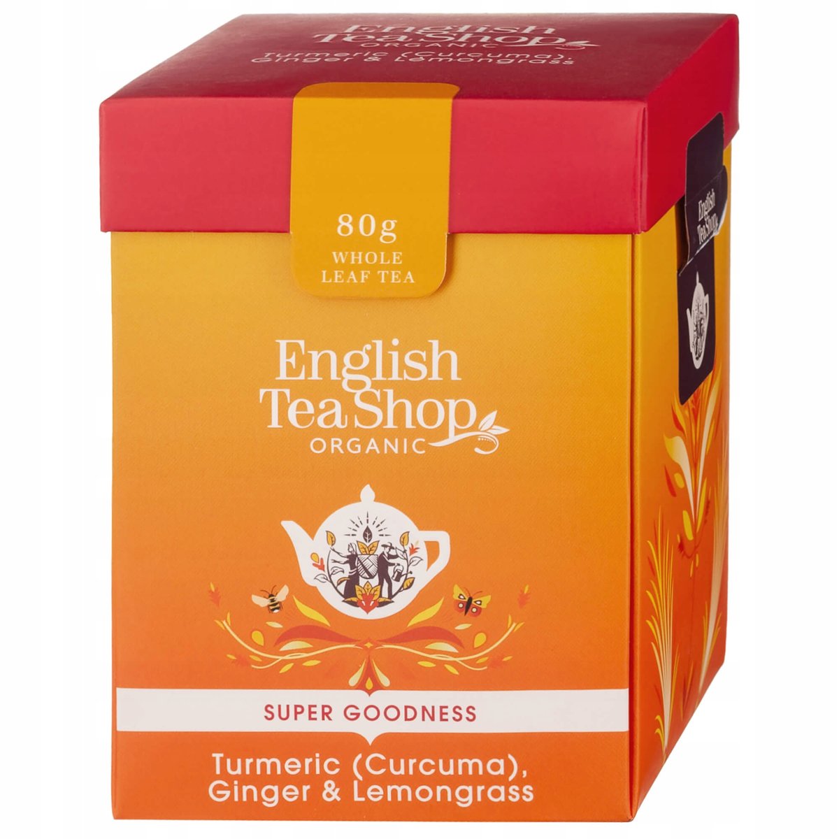 Turmeric Ginger Lemongrass Herbata Sypana Ekologiczna z Kurkumą i Imbirem