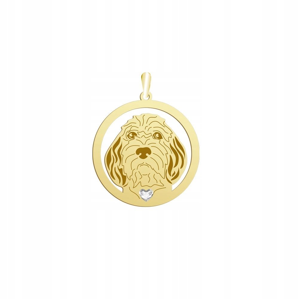 Zawieszka Złota Petit Basset Griffon Vendéen 925 Prezent Biżuteria GRAWER