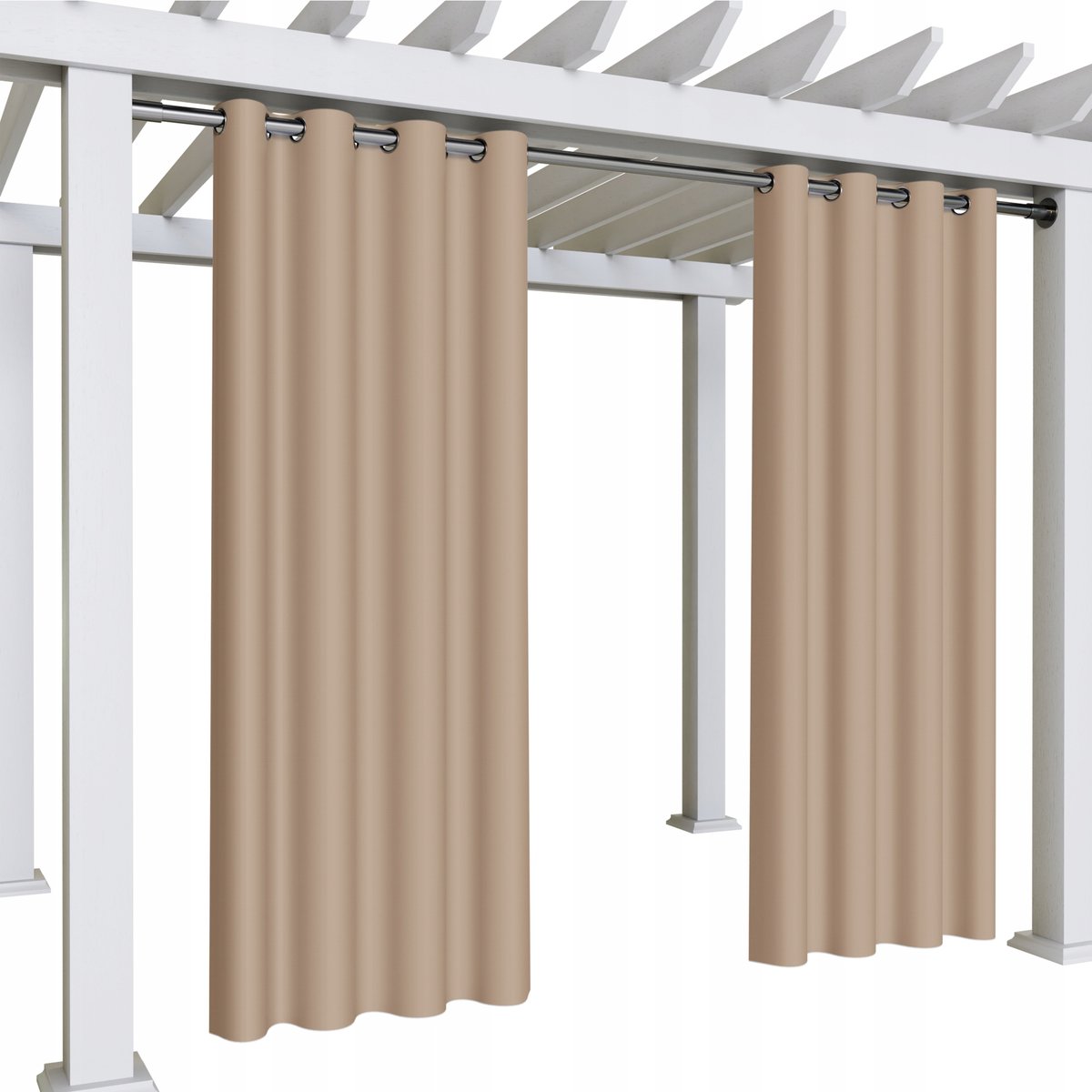 Zasłona ogrodowa 155x220 wodoodporna zasłony na przelotkach do altany kolor