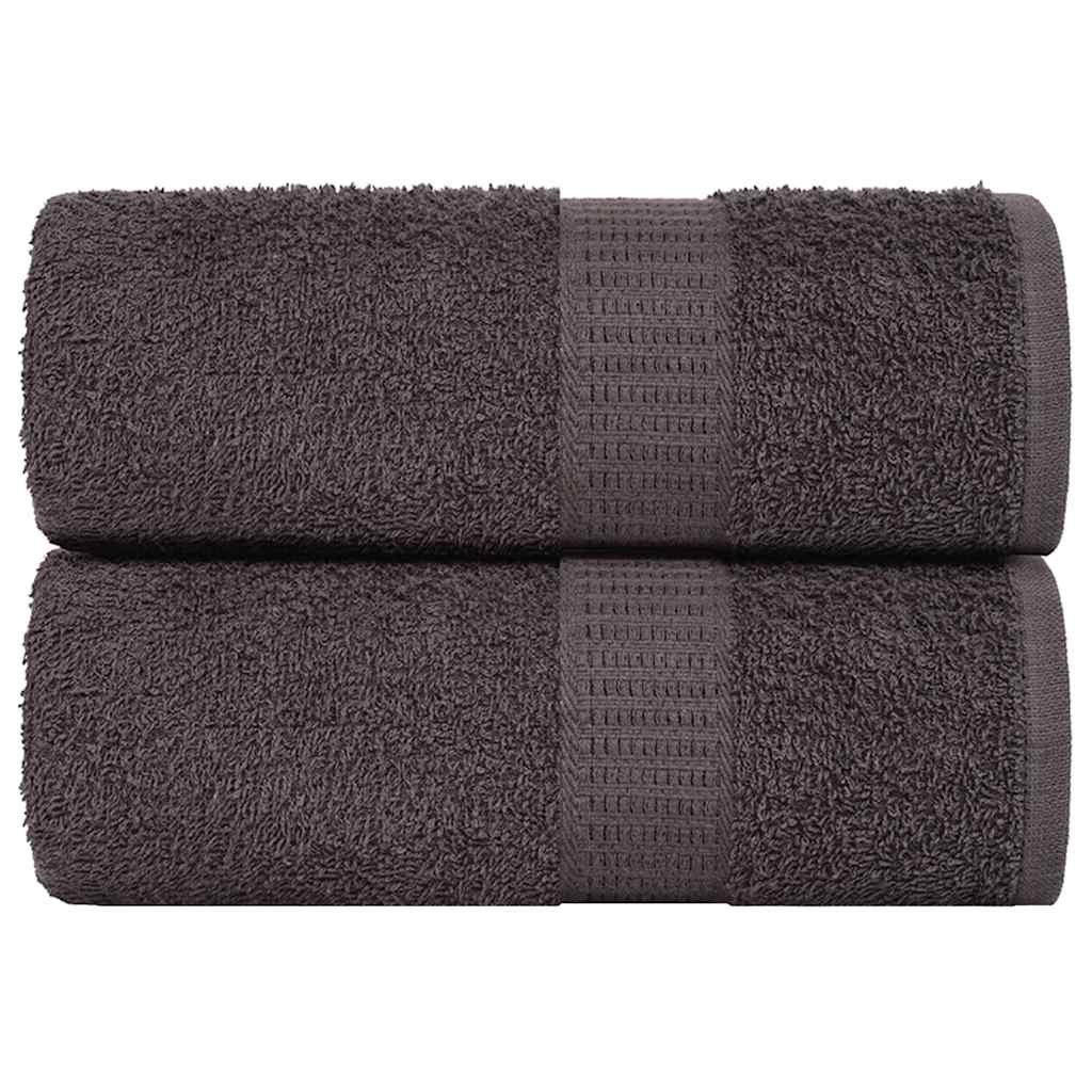 vidaXL Ręczniczki, 2 szt., antracyt, 30x30 cm, 360 g/m², bawełna 100%