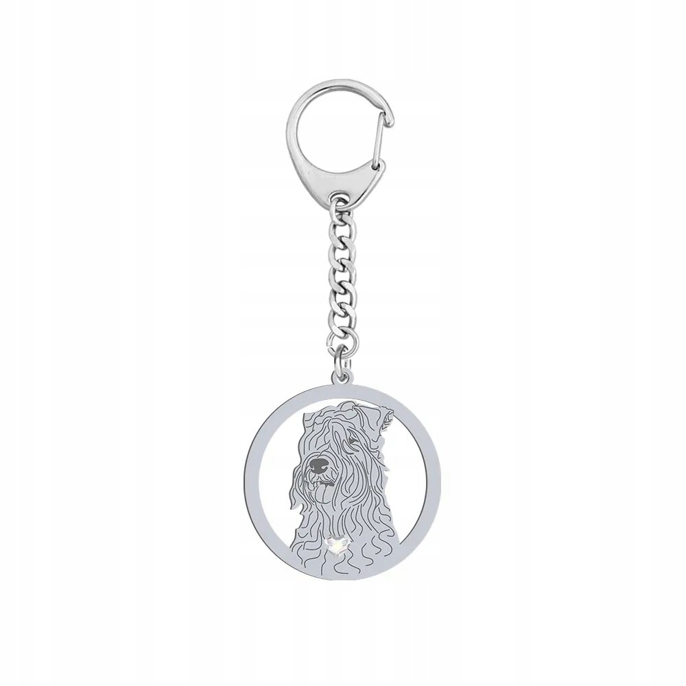 Brelok Srebrny z Irish Soft-coated Wheaten Terrier 925 Prezent GRAWER