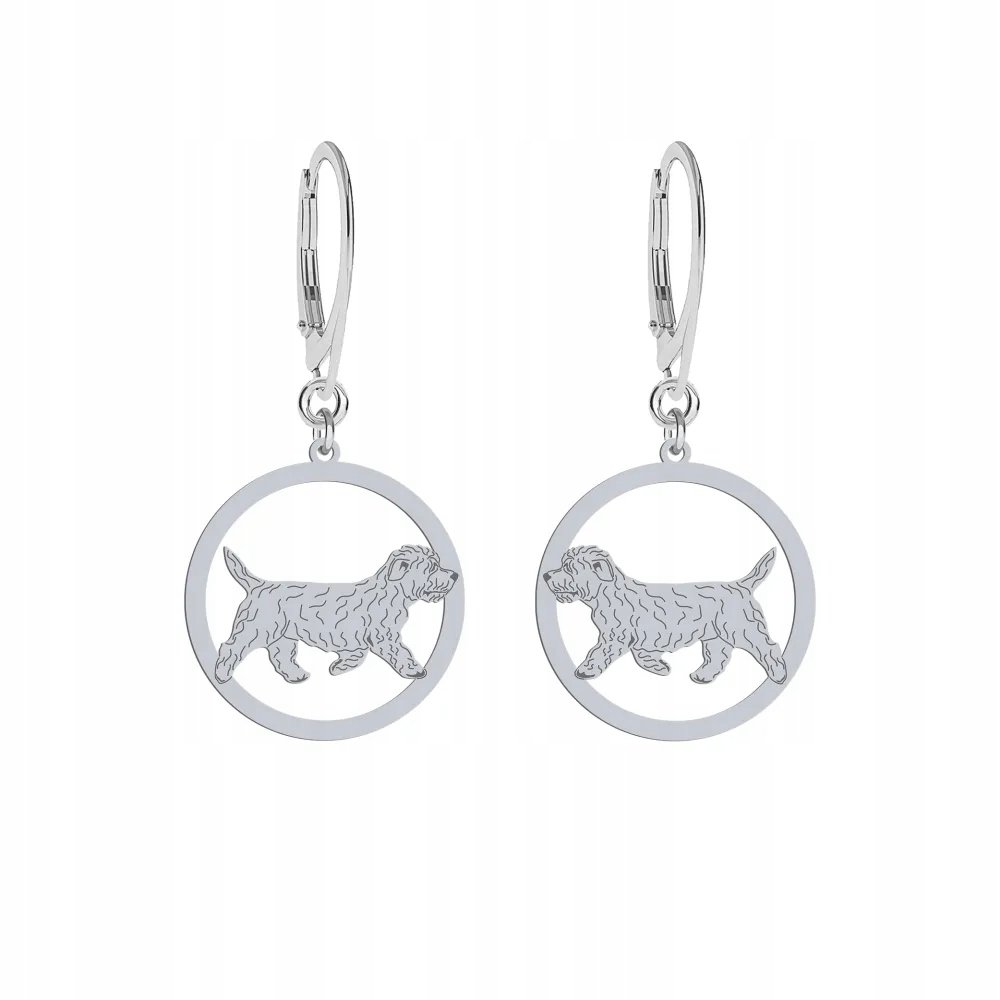 Kolczyki Srebrne 925 z psem Irish Glen of Imaal Terrier Biżuteria GRAWER