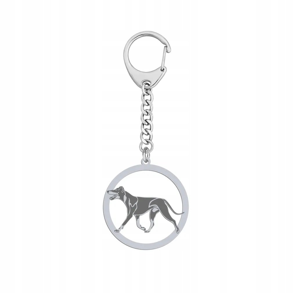 Brelok Srebrny z psem Manchester Terrier 925 Biżuteria Kobieta GRAWER