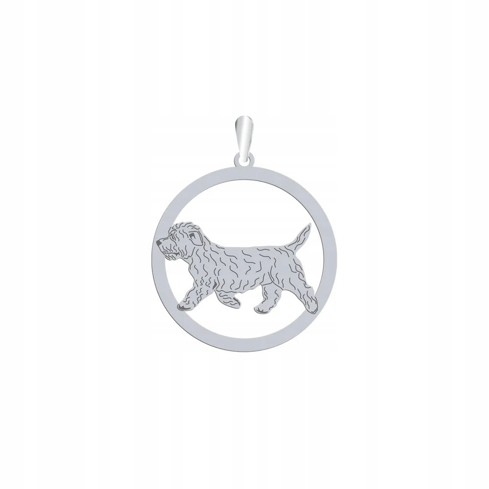 Zawieszka Srebrna z psem Irish Glen of Imaal Terrier 925 Prezent GRAWER