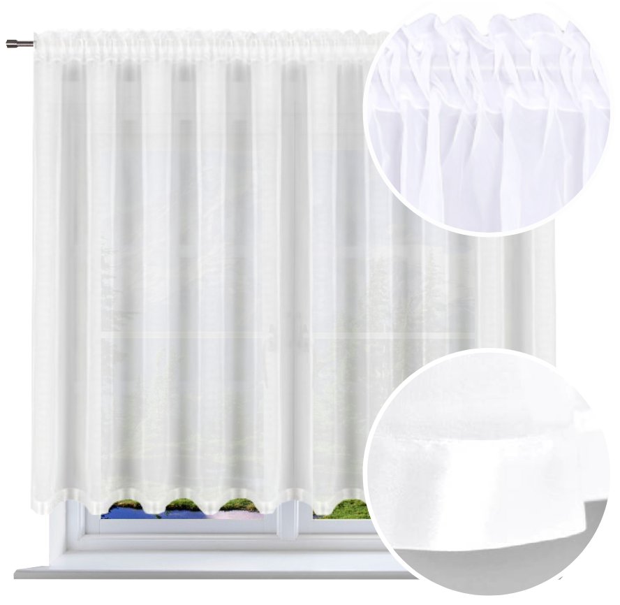 Firana prosta Firany 150x450 cm Firanki gotowe