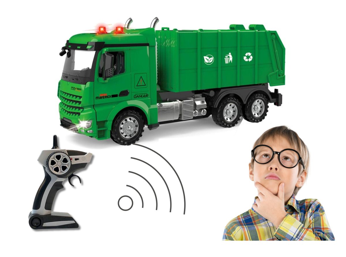 AUTO CIĘZAROWE śmieciarka zdalnie sterowana RC