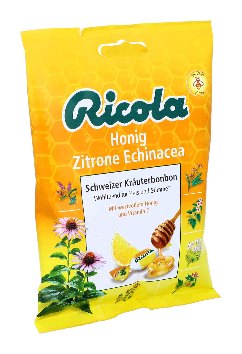 Ricola, cukierki ziołowe, miód cytryna, 75g