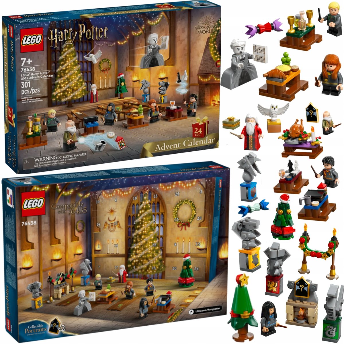 LEGO HARRY POTTER KALENDARZ ADWENTOWY 301szt WYDANIE 2024 PREMIUM FIGURKI