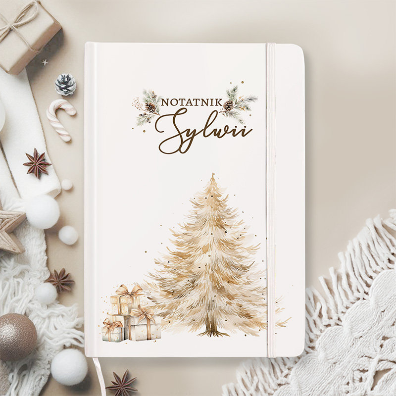 NOTATNIK Pamiętnik Bożonarodzeniowy Personalizowany
