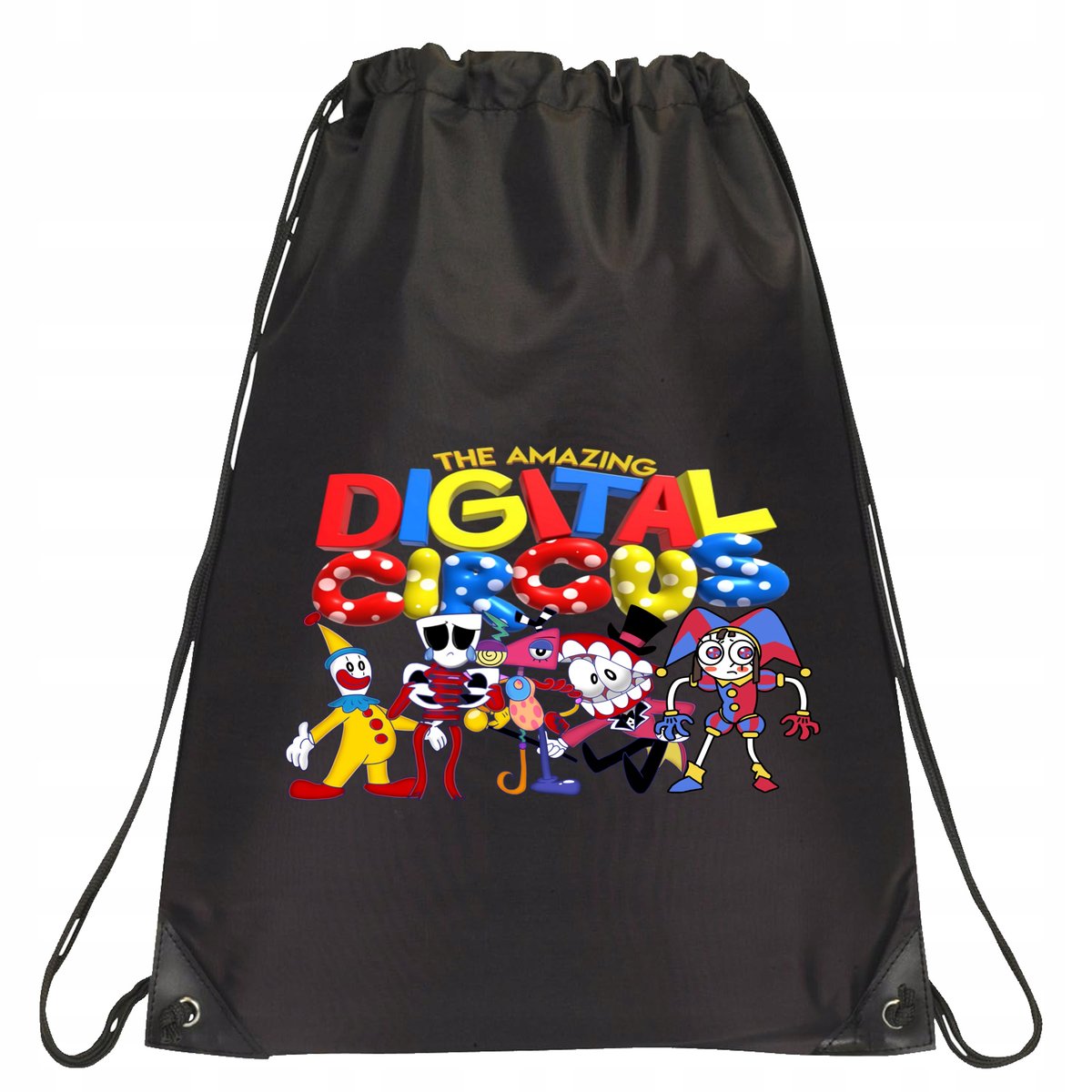 P120 PLECAK WOREK NA BUTY THE AMAZING DIGITAL CIRCUS SERIAL CZARNY PREZENT