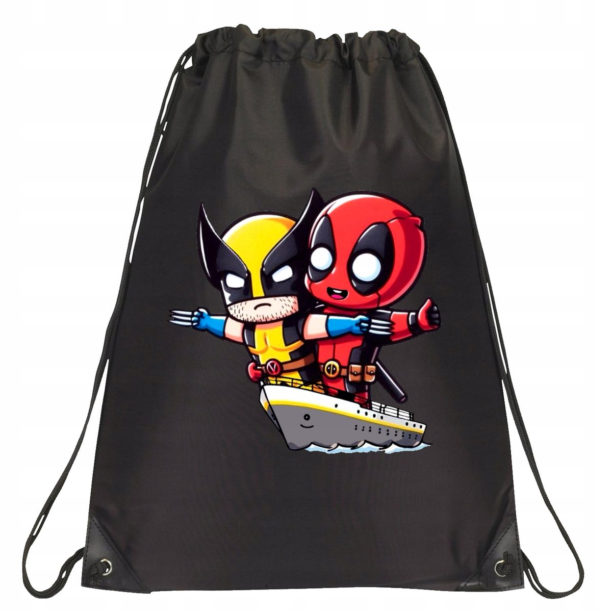 P198 PLECAK WOREK NA BUTY DEADPOOL WOLVERINE LOGAN X-MEN MARVEL PREZENT