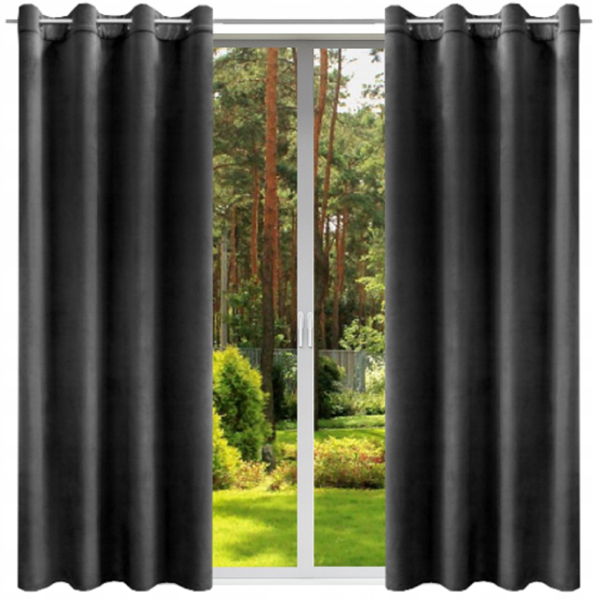 ZASŁONA GOTOWA VELVET 140x240 NA KÓŁKACH WELUROWA ZASŁONY WELUROWE SALON