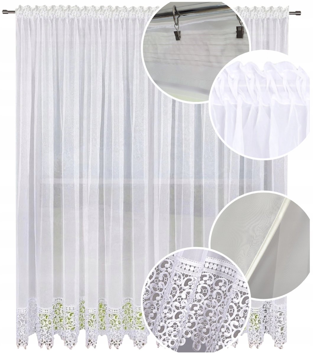 FIRANA GOTOWA Z GIPIURA 400x240 GŁADKA NA BALKON