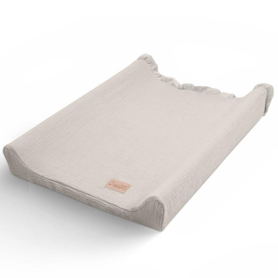 Muślinowy pokrowiec na przewijak Cotton Color - Beżowy, Albero Mio