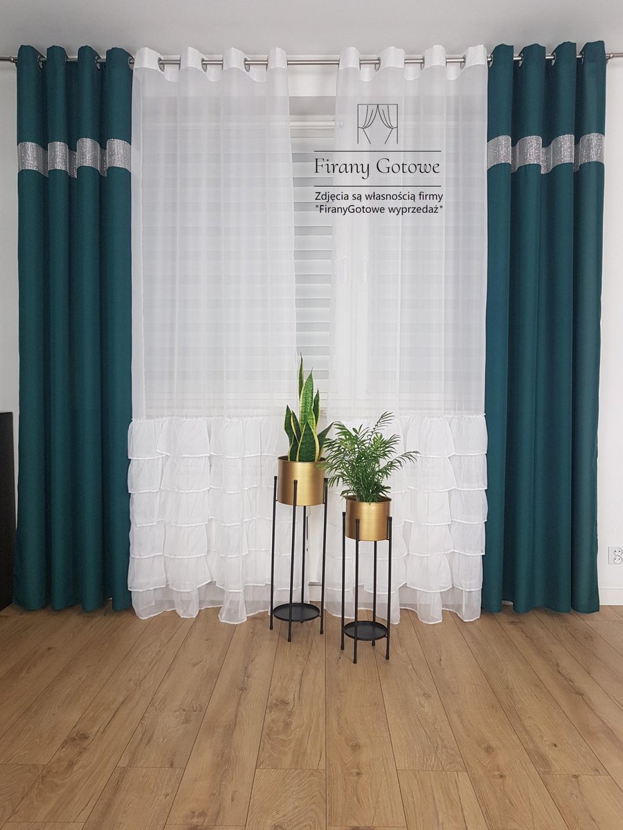 Firana woalowa z falbanami, nowoczesne firanki do pokoju , firany gotowe