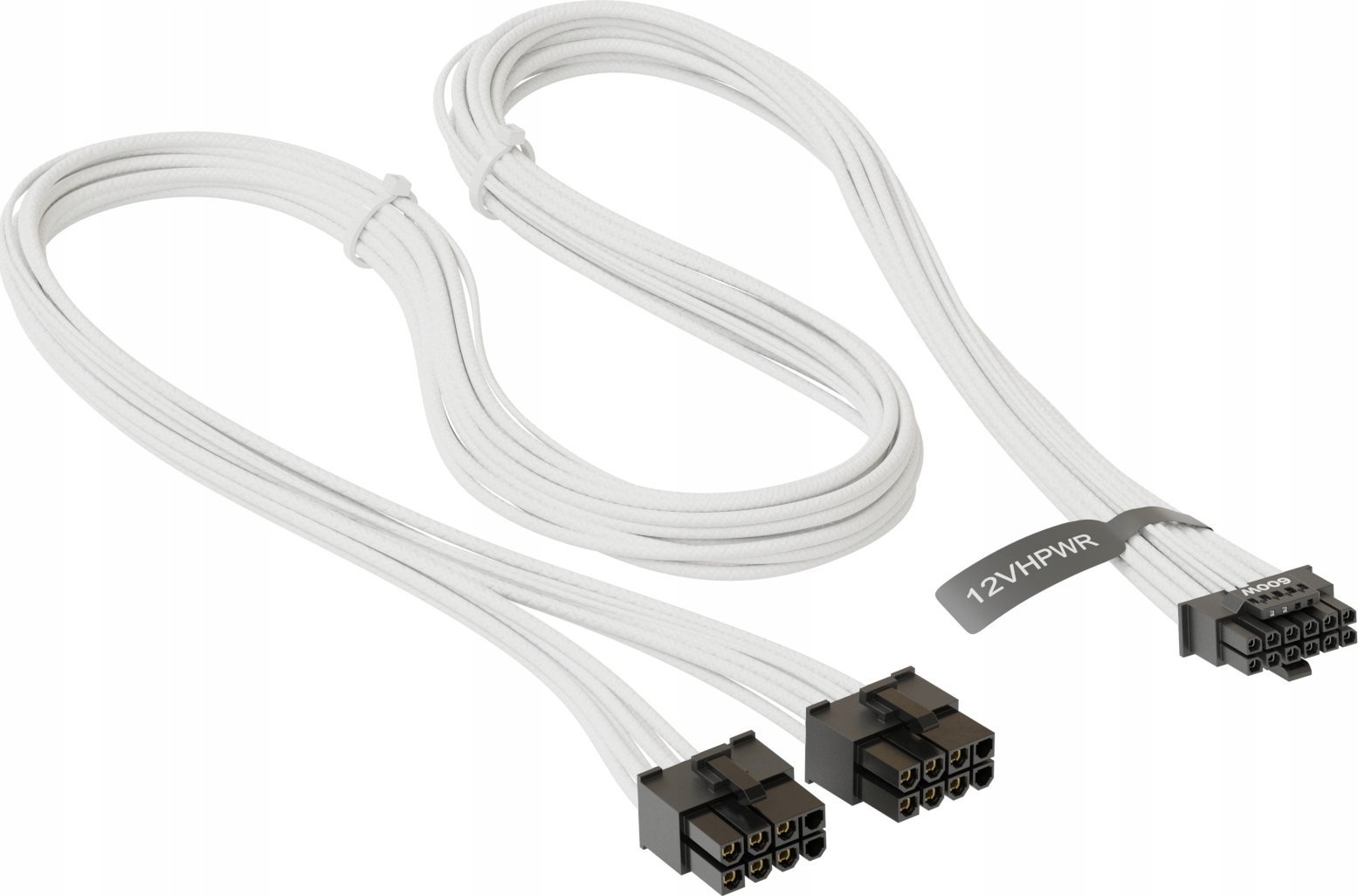 SeaSonic Seasonic 12VHPWR PCIe adapter cable, 90 angled white, 75cm