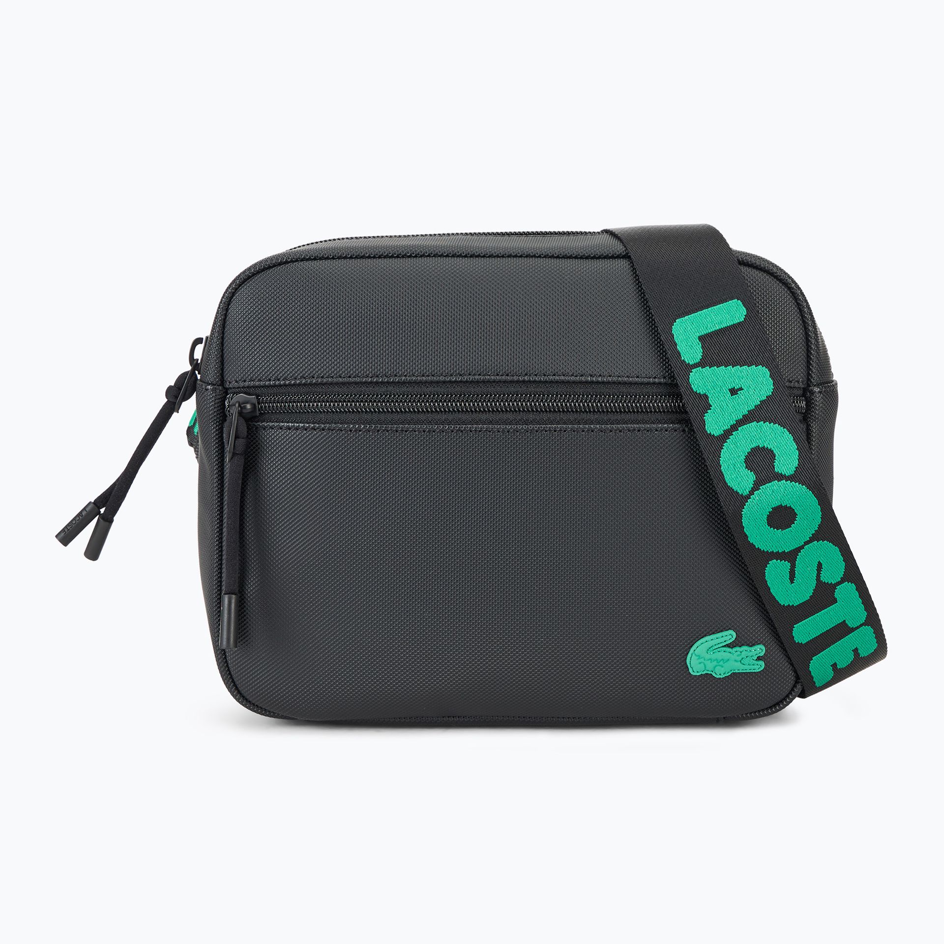 Saszetka męska Lacoste NH4798TX jacquard webbing noir WYSYŁKA W 24H 30 DNI NA ZWROT