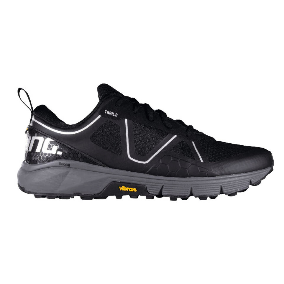 Męskie buty do biegania Salming Recoil Trail 2 Black/Grey UK 8,5