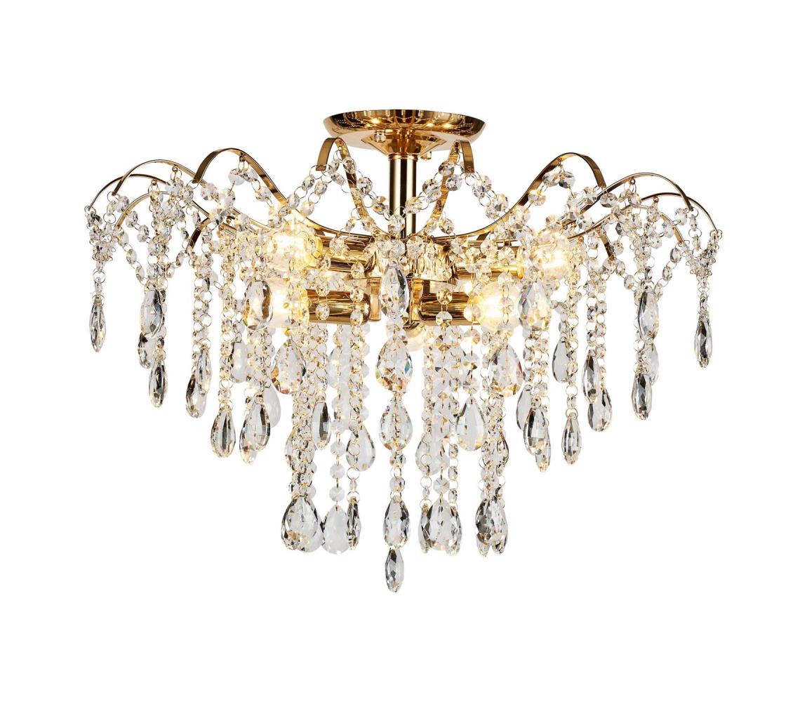 Brilagi - Żyrandol natynkowy CRYSTAL 6xE14/60W/230V złoty
