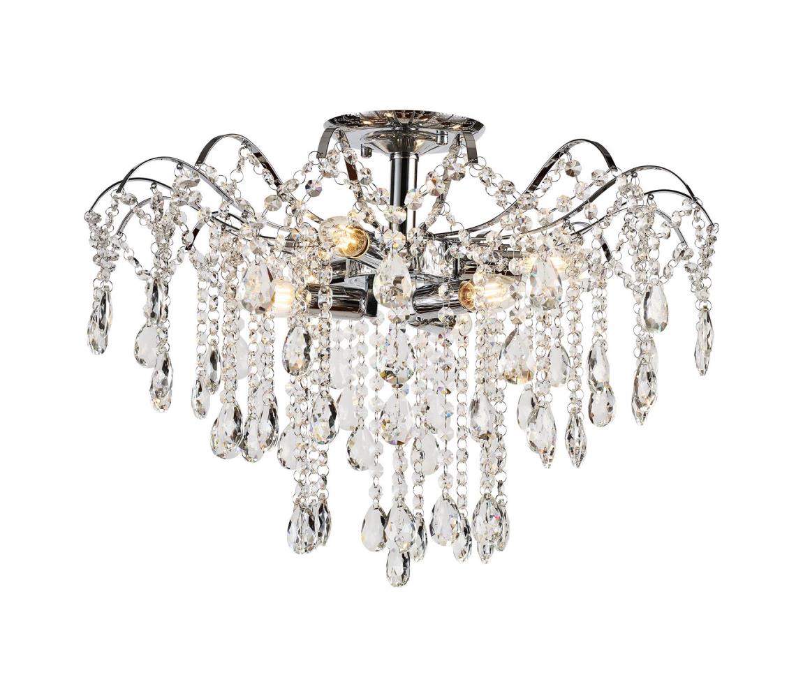 Brilagi - Żyrandol natynkowy CRYSTAL 6xE14/60W/230V chrom błyszczący