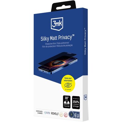 Folia prywatyzująca na ekran Apple iPhone 13/13 Pro 3mk Silky Matt Privacy