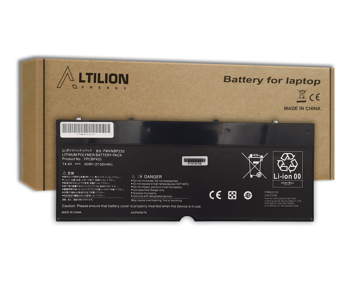 Bateria FPCBP425 / FPB0315S do Fujitsu LifeBook T904 T935 T936 U745