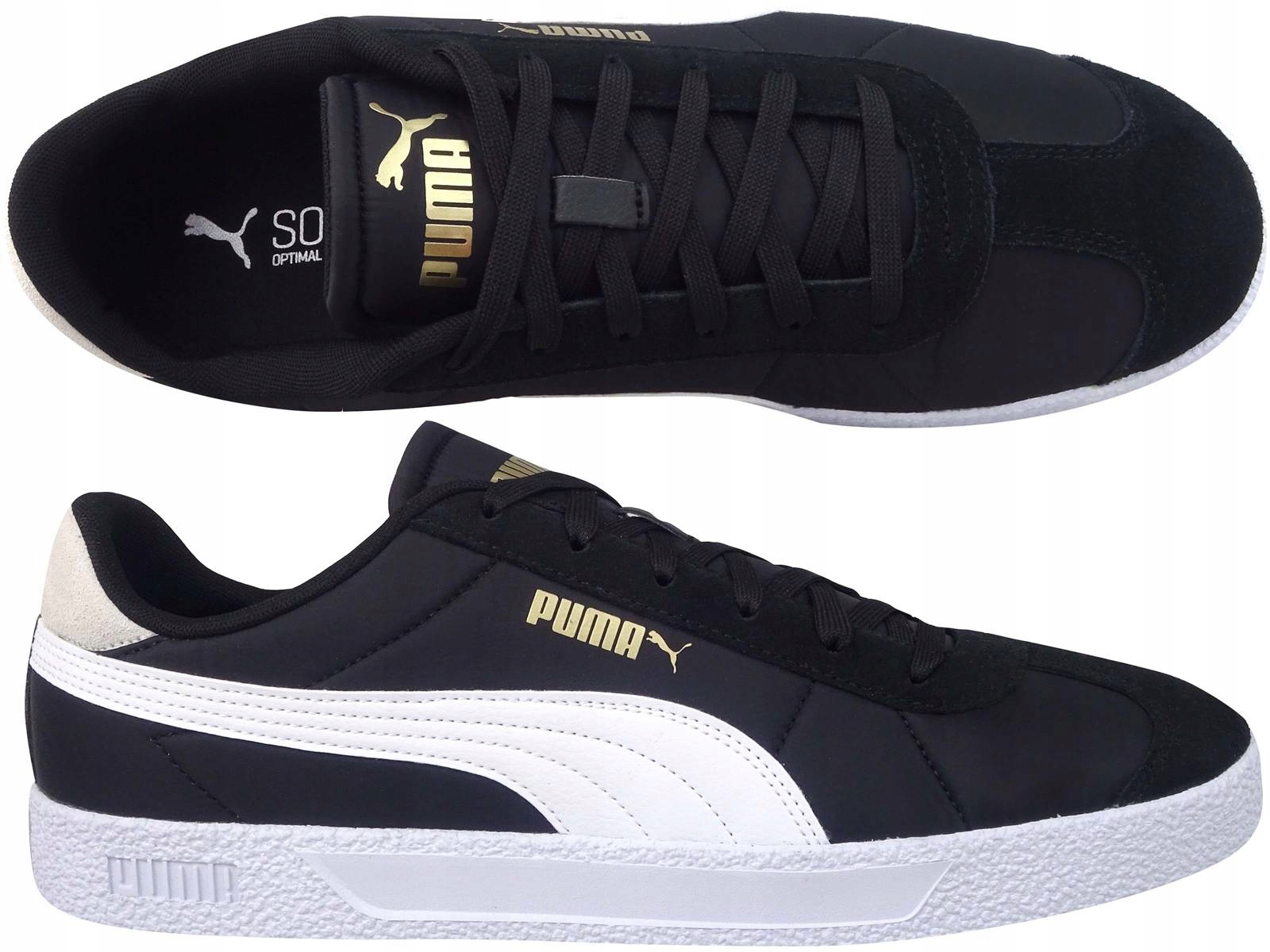 Puma Club Nylon 384822 04 Czarne Buty Męskie Trampki Tenisówki Classic