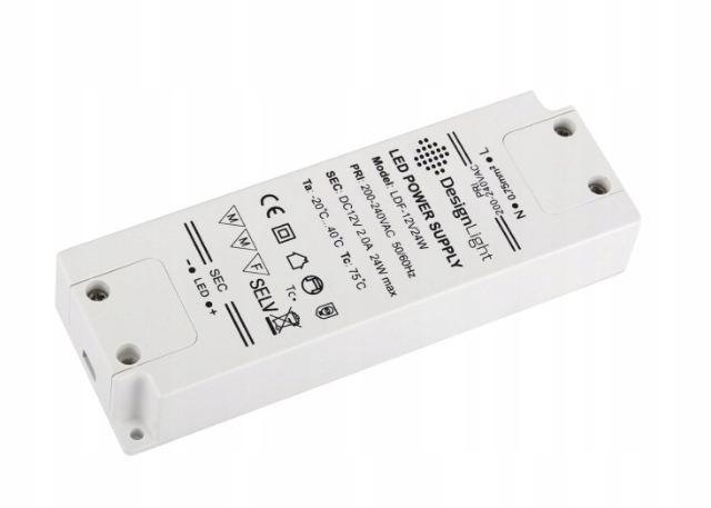 Zasilacz Led 24W 12VDC Bez Przewodów Standard Plus
