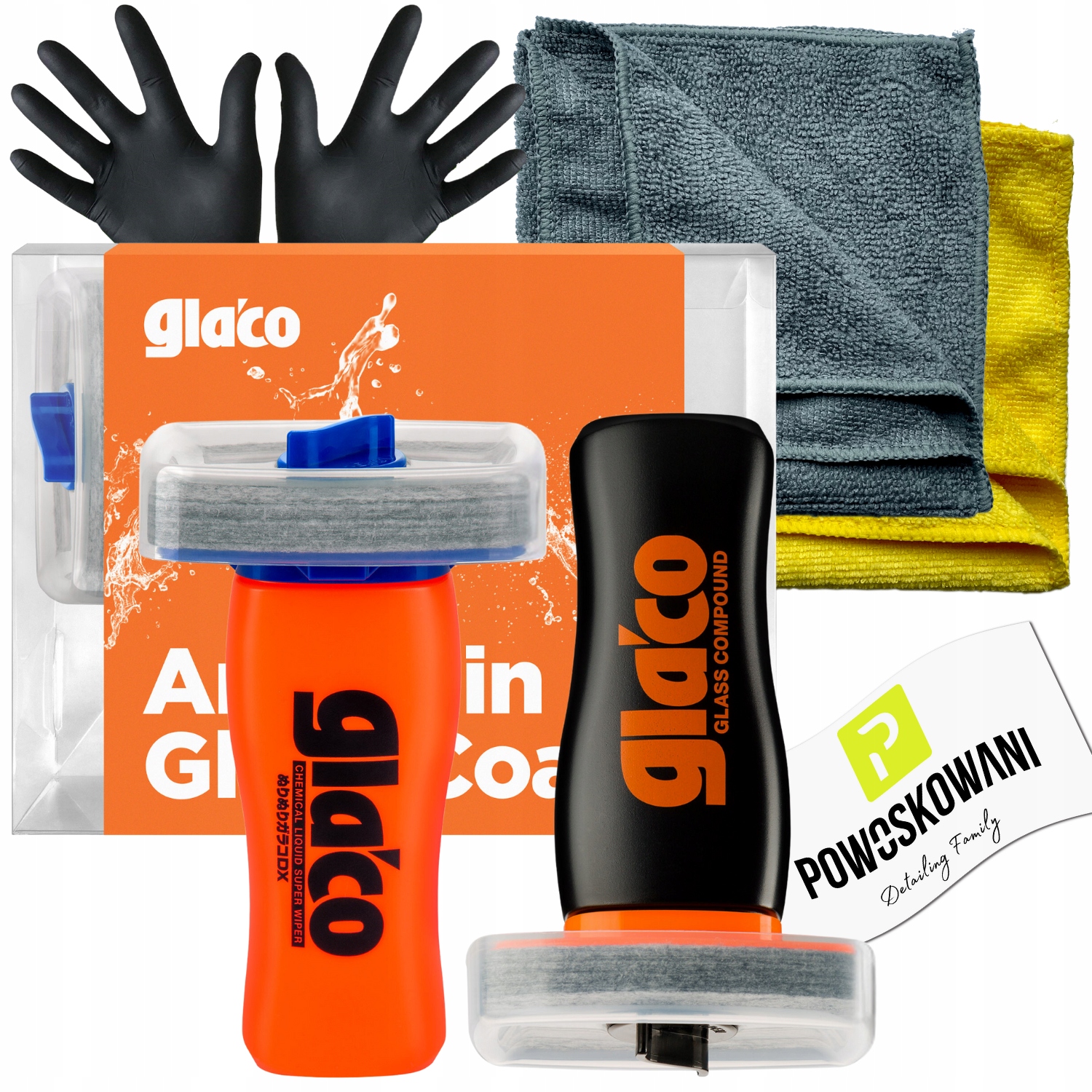 Soft99 Glaco DX Glass Compound Zestaw do szyb Wycieraczka w płynie