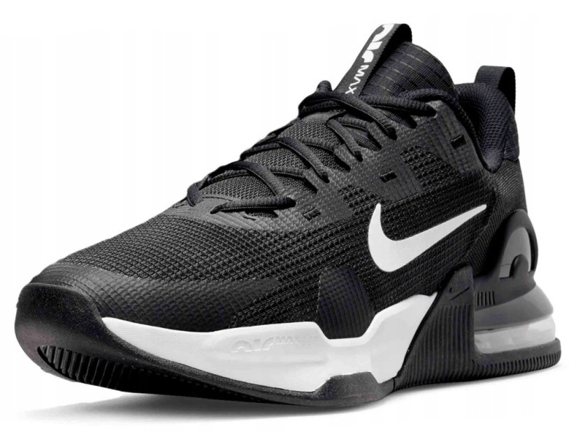 Nike Air Max Alpha Trainer 5 Buty Sportowe Męskie Czarne Białe Na Siłownię