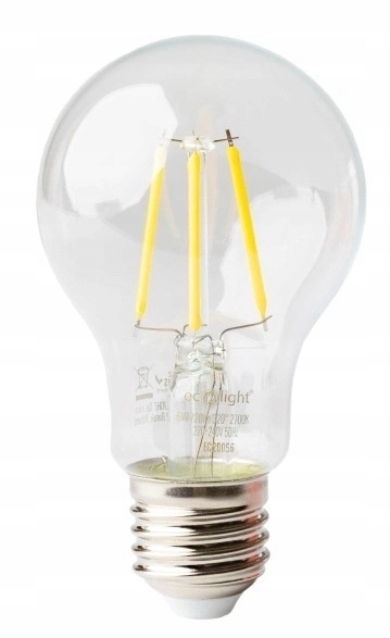 Żarówka Led 6W Ozdobna Filament Classic Duży Gwint E27 Biała Ciepła 2700K