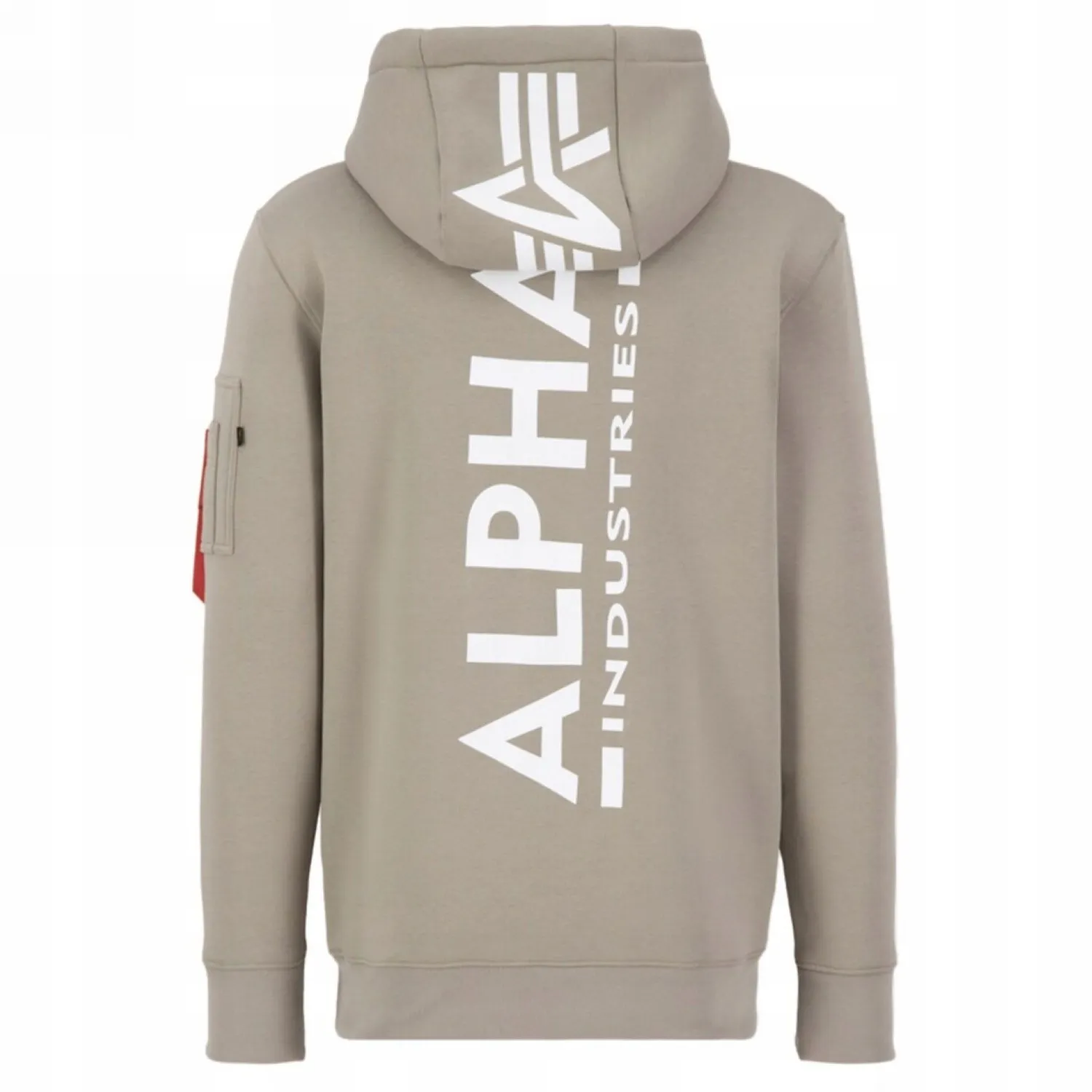 Bluza z kapturem Alpha Industries Back Print 178318 679 - Vintage Sand  3XL