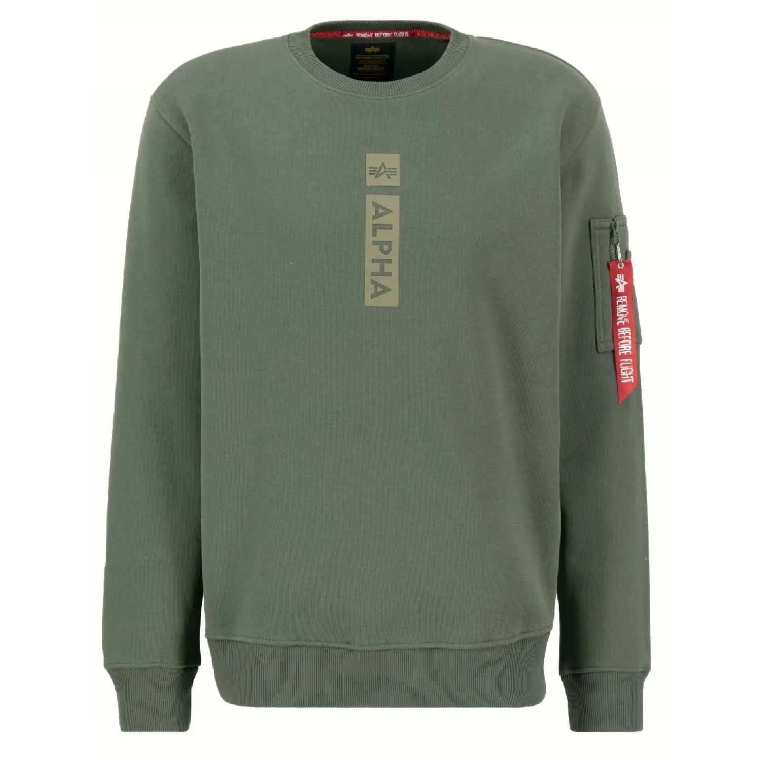 Bluza Alpha Industries Alpha RP Sweater 146305 142 - Ciemnooliwkowa  L