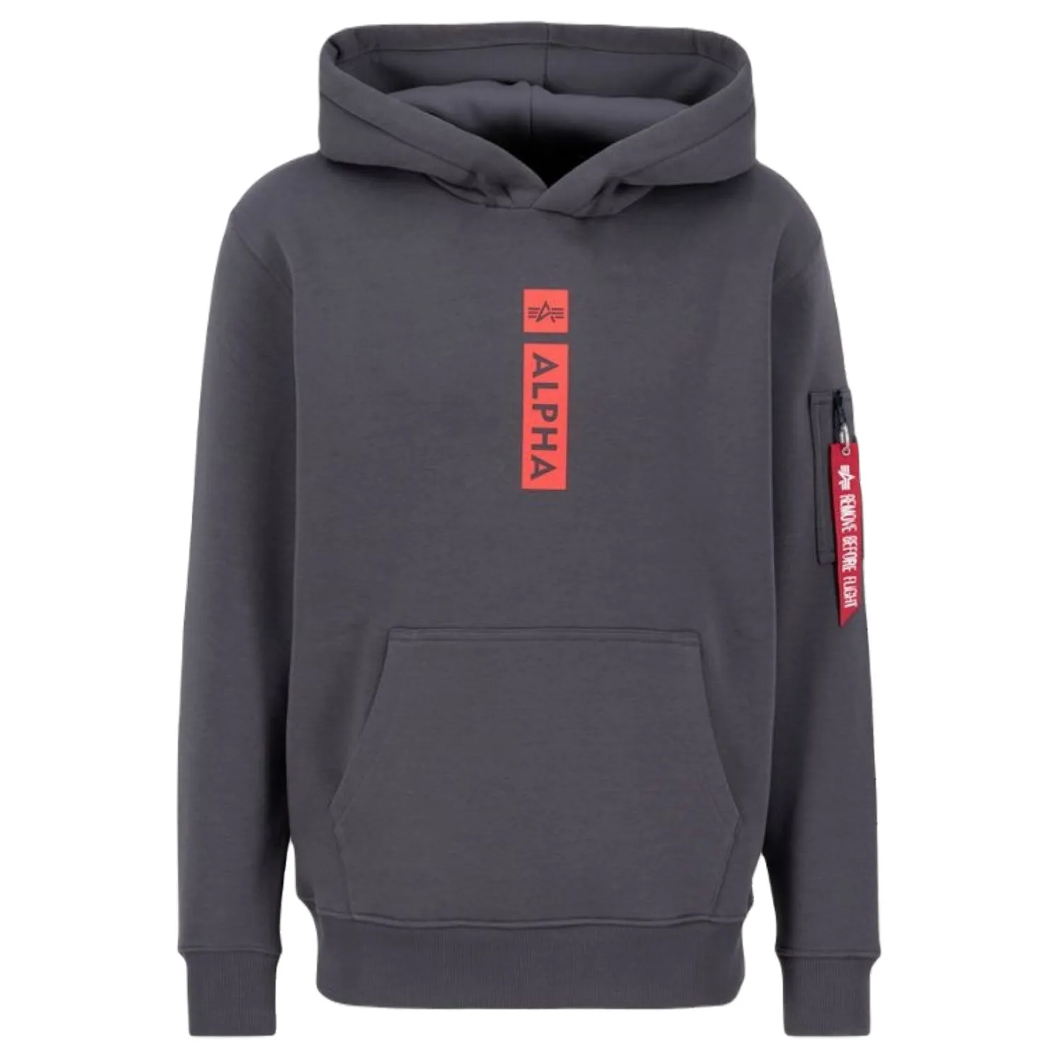 Bluza z kapturem Alpha Industries Alpha PP 146338 684 - Vintage Grey  XXL