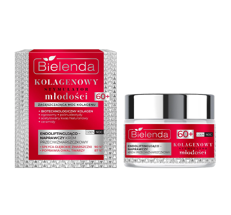 Bielenda Kolagenowy Stymulator Młodości endoliftingująco-naprawczy krem przeciwzmarszczkowy 60+ 50ml