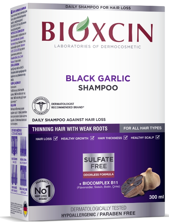 Bioxcin Classic Szampon do włosów Czarny czosnek