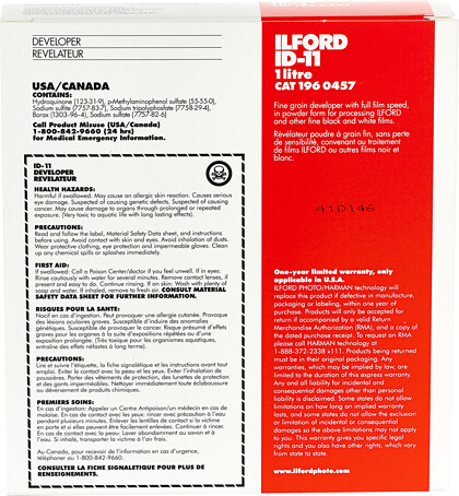 Wywoływacz Ilford Developer ID-11 1L (proszek)