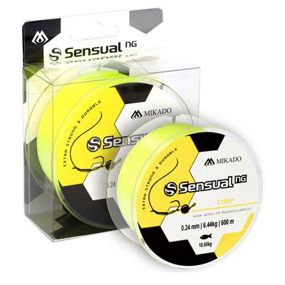 Mikado Żyłka Sensual Ng Carp 0.24mm/600m - Żółta