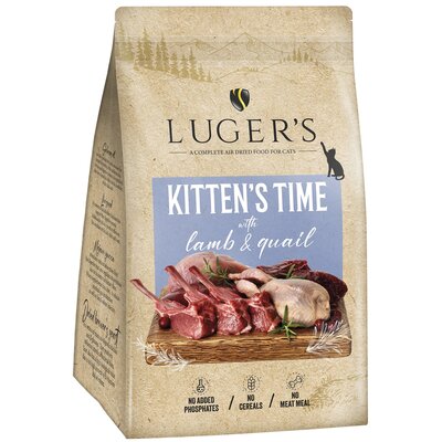 Karma dla kota suszona LUGER'S Kitten's Time Jagnięcina z przepiórką 500 g