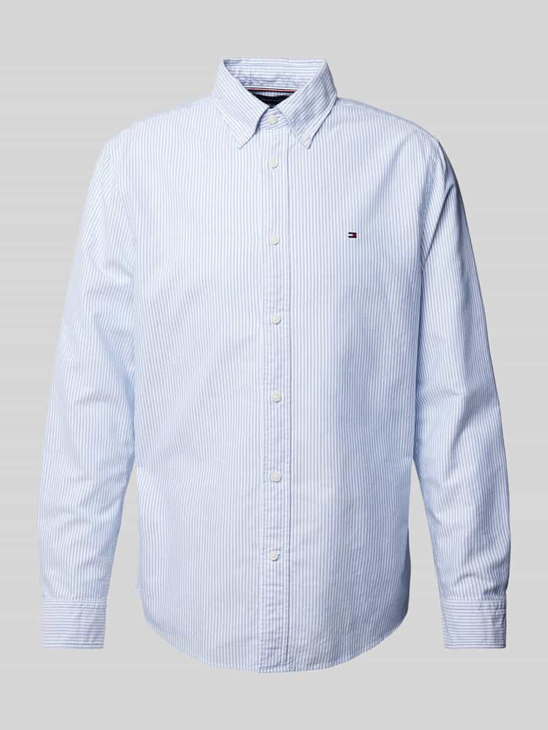 Koszula biznesowa o kroju regular fit z wyhaftowanym logo model ‘OXFORD’