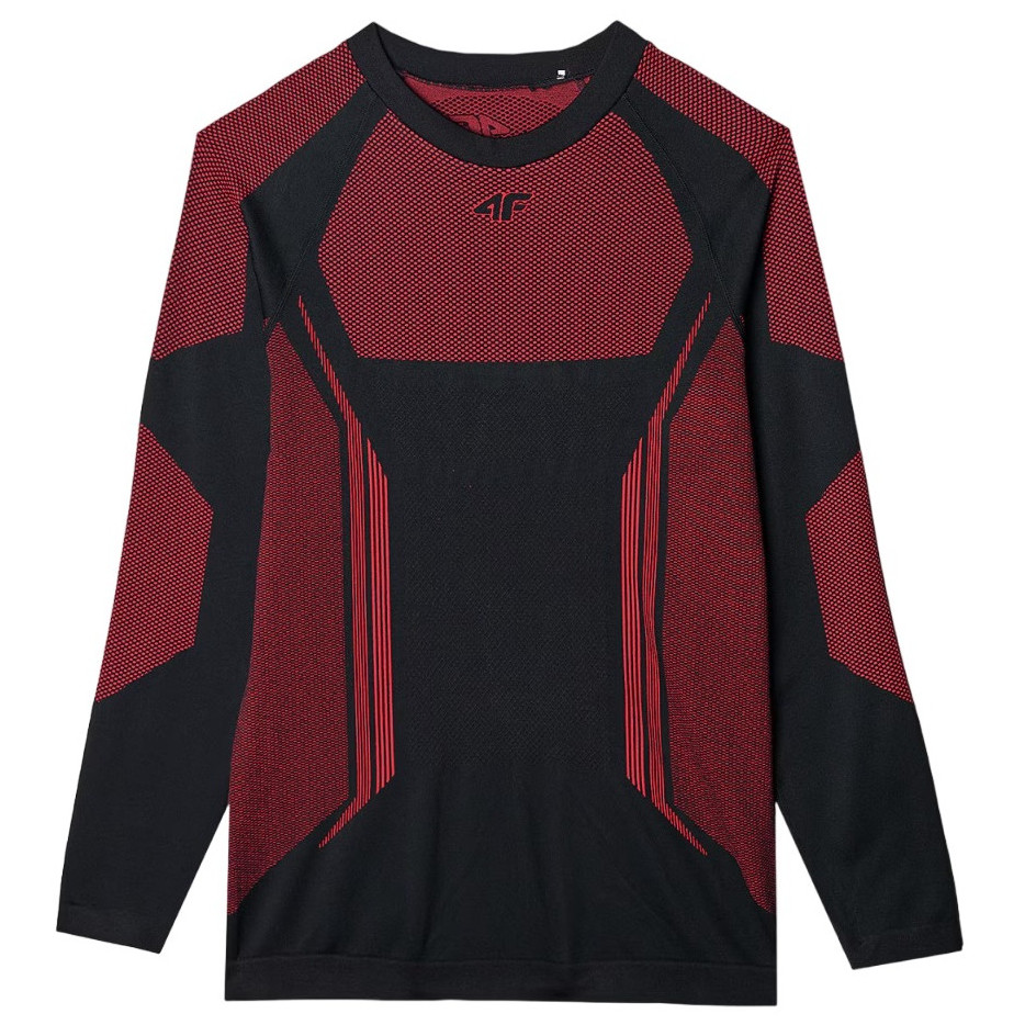 Męska koszulka termiczna 4F Seamless Underwear M165 Rozmiar: L-XL / Kolor: czarny/czerwony