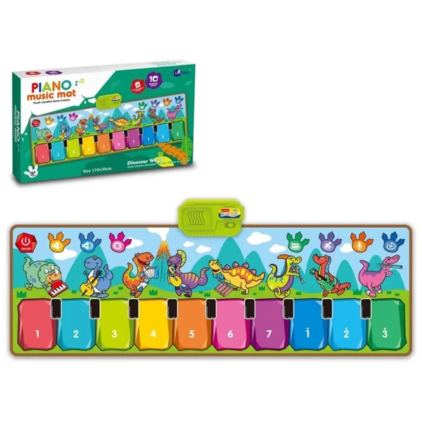 Mata muzyczna pianinko dinozaury - Trifox