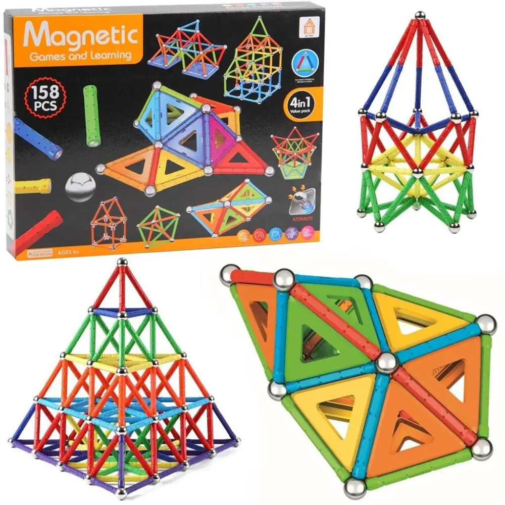 Klocki magnetyczne 158el - Trifox