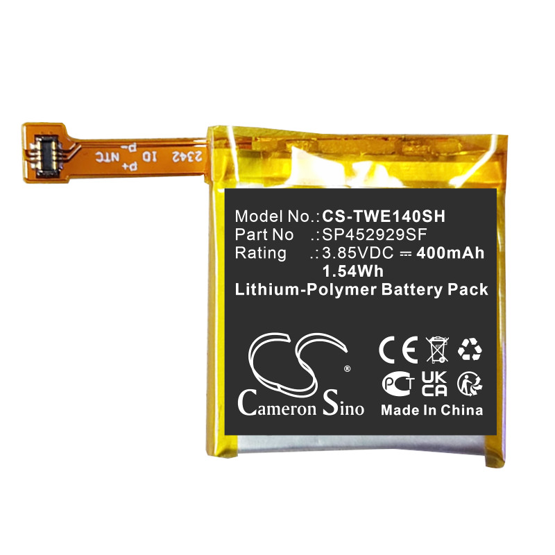 Ticwatch Pro / SP452929SF 400mAh 1.54Wh Li-Polymer 3.85V (Cameron Sino)