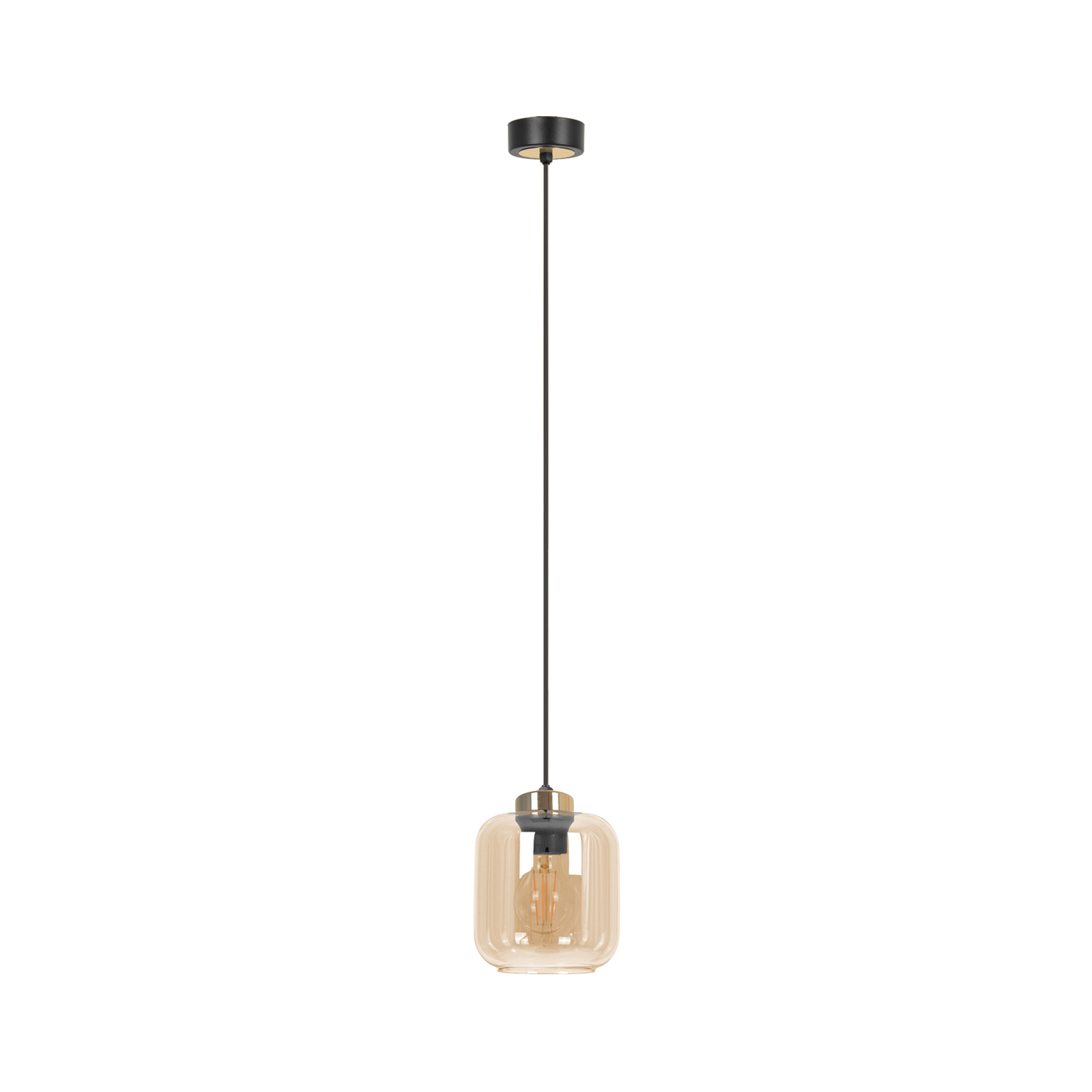 Minimalistyczna lampa wisząca z ciekawym kloszem K-5510 z serii IGA