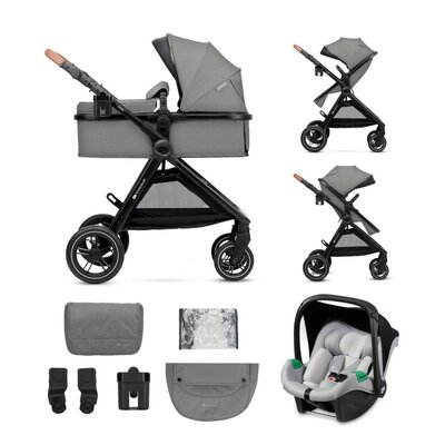 Kinderkraft, Esme, wózek wielofunkcyjny, 3w1, Moonlight Grey