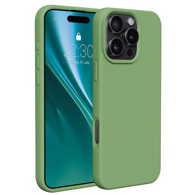 Etui ETTERI Silicone do Apple iPhone 16 Pro Jasnozielony